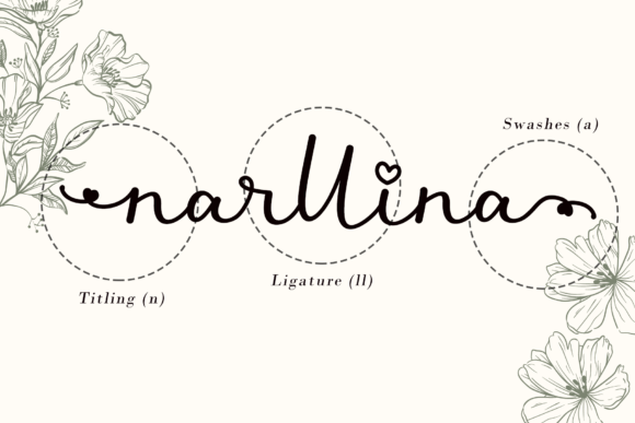 Narllina Font Poster 8