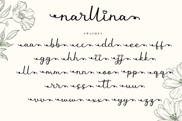 Narllina Font Poster 10