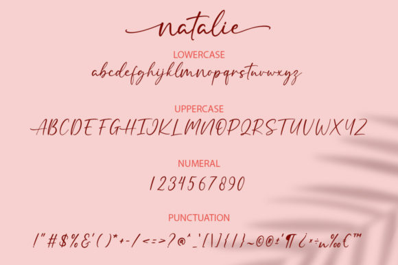 Natalie Font Poster 8