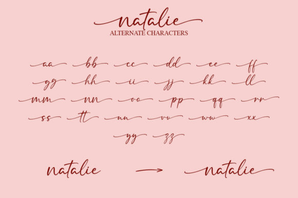 Natalie Font Poster 9