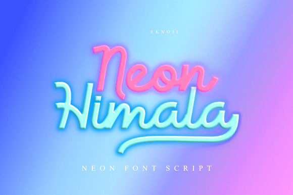 Neon Himala Font Poster 1