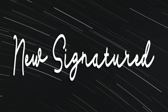 New Signatured Font Poster 1