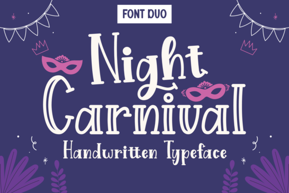 Night Carnival Font Poster 1