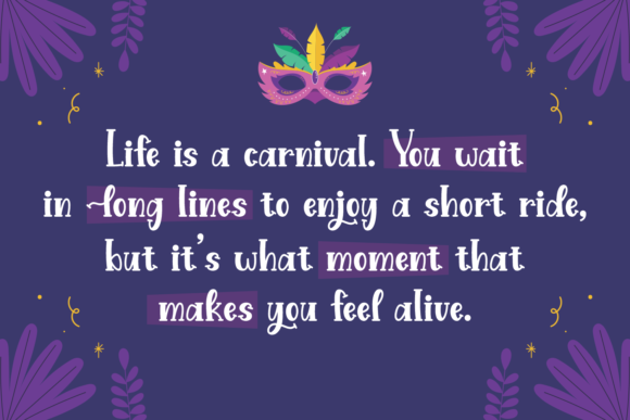 Night Carnival Font Poster 3