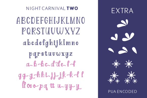 Night Carnival Font Poster 5