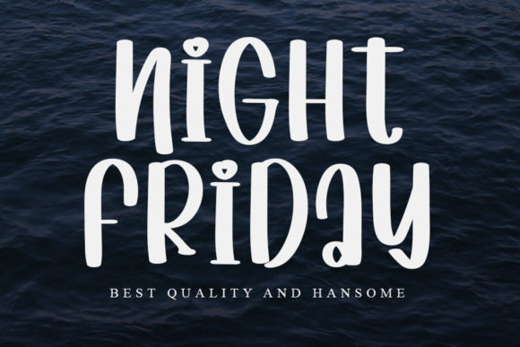 Night Friday Font Poster 1
