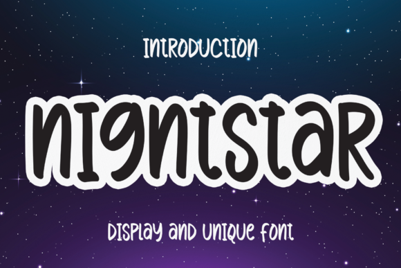 Nightstar Font Poster 1