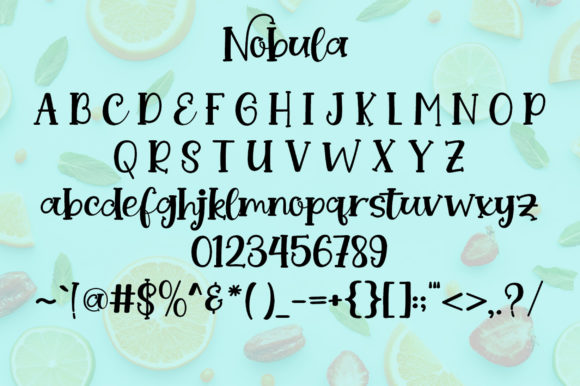 Nobula Font Poster 2
