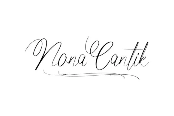 Nona Cantik Font Nona Cantik Font Poster 1