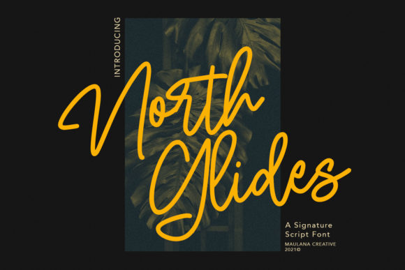 North Glides Font Poster 1