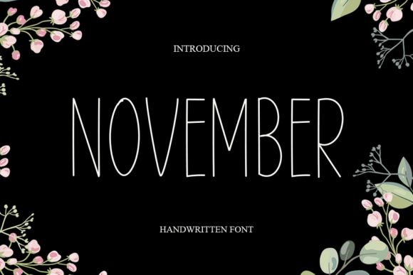 November Font Poster 1