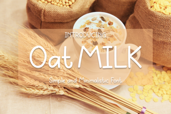 Oat Milk Font Poster 1