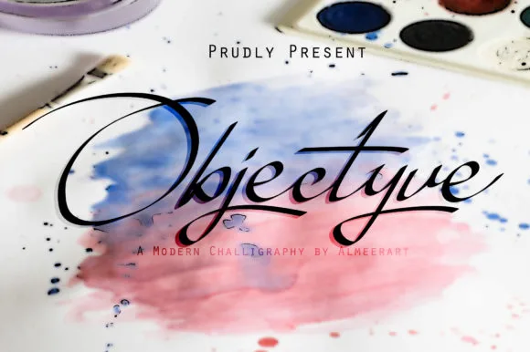 Objectyve Font Objectyve Font Poster 1