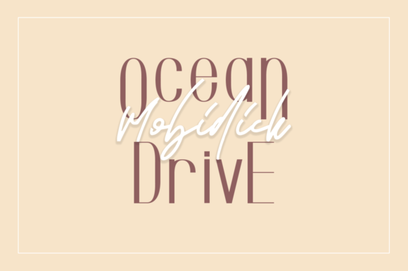 Ocean Drive Mobidick Font