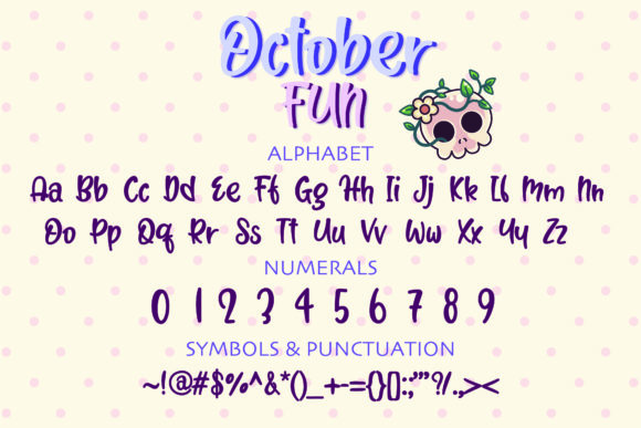 October Fun Font Poster 2