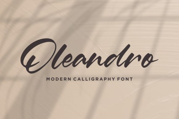 Oleandro Font Poster 1