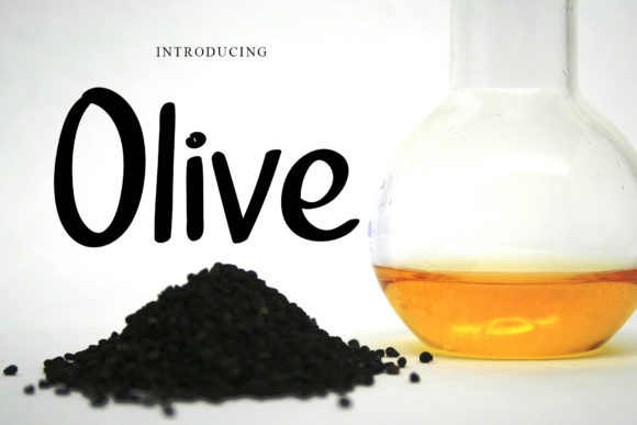 Olive Font Poster 1