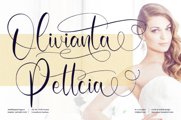 Olivianta Pettcia Font Poster 1