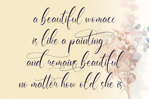 Olivianta Pettcia Font Poster 8