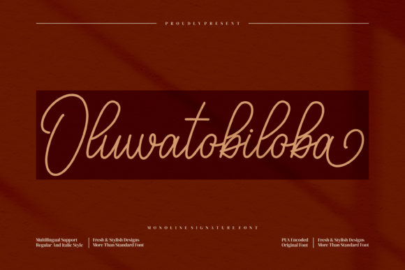 Oluwatobiloba Font Poster 1