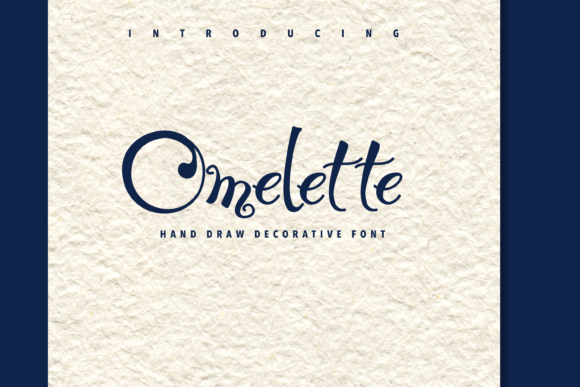 Omelette Font Poster 1