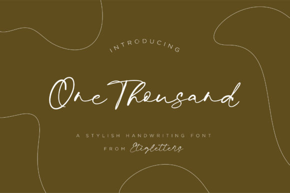 One Thousand Font Poster 1