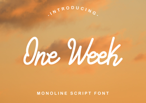 One Week Font Poster 1