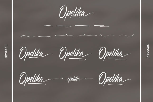 Opelika Font Poster 8