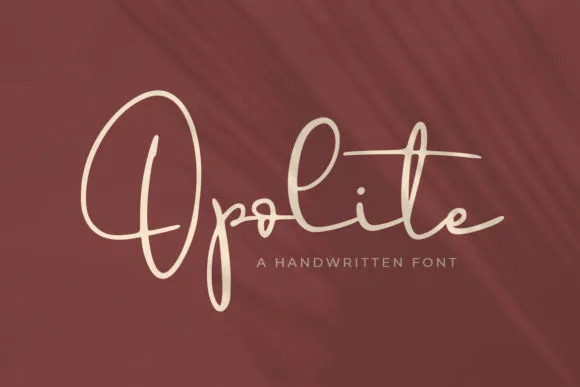 Opolite Font Opolite Font Poster 1