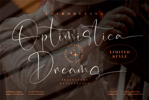 Optimistica Dreams Font Poster 1
