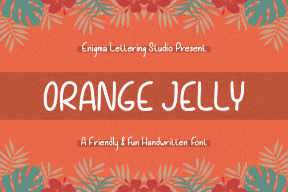 Orange Jelly Font Poster 1