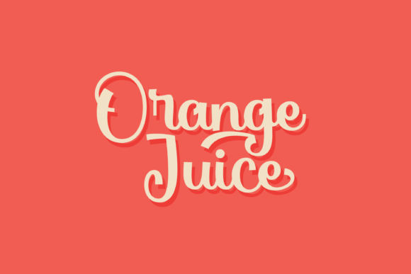 Orange Juice Font Poster 1