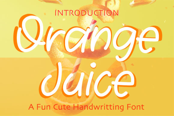 Orange Juice Font Poster 1