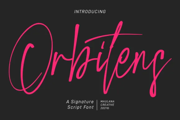 Orbitens Font Orbitens Font Poster 1
