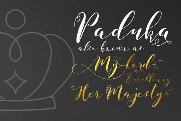 Paduka Script Font Poster 3