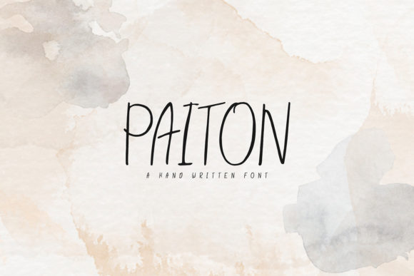 Paiton Font Poster 1