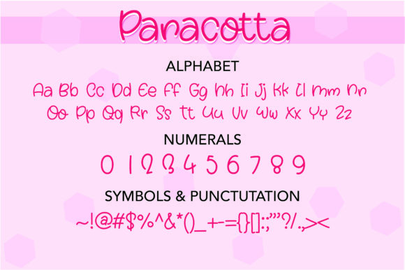 Panacotta Font Poster 2