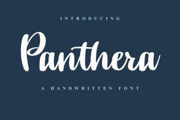 Panthera Font Poster 1