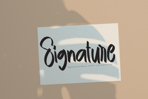 Paper Signature Font Poster 4