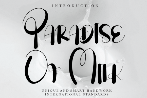 Paradise of Milk Font Poster 1