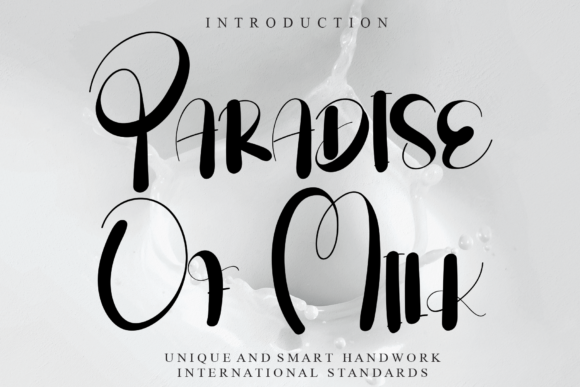 Paradise of Milk Font Paradise of Milk Font Poster 1