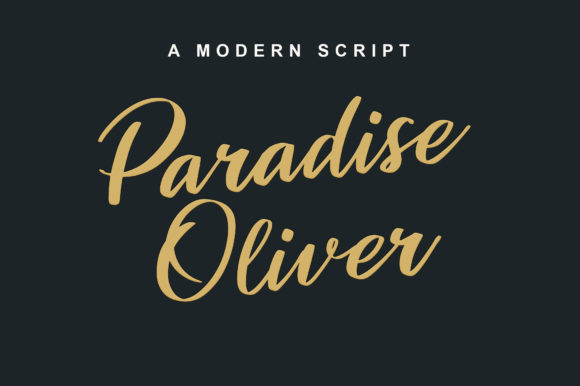Paradise Oliver Font Poster 1