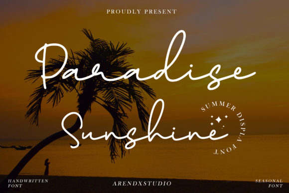 Paradise Sunshine Font Poster 1