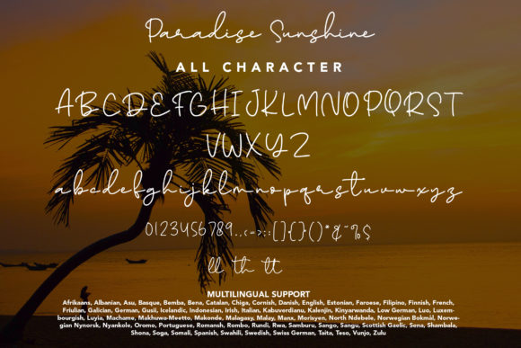 Paradise Sunshine Font Poster 9