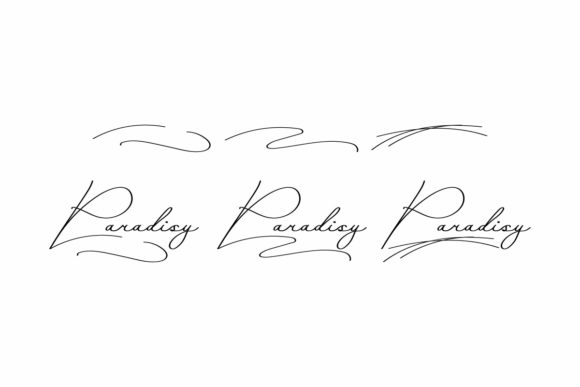 Paradisy Font Poster 7