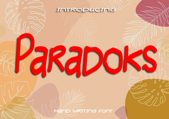 Paradoks Font Poster 1