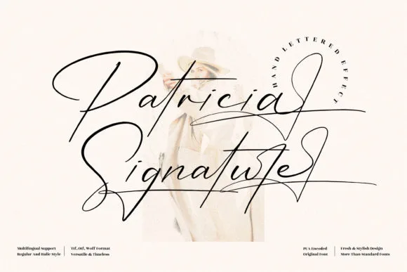 Patricia Signature Font Patricia Signature Font Poster 1