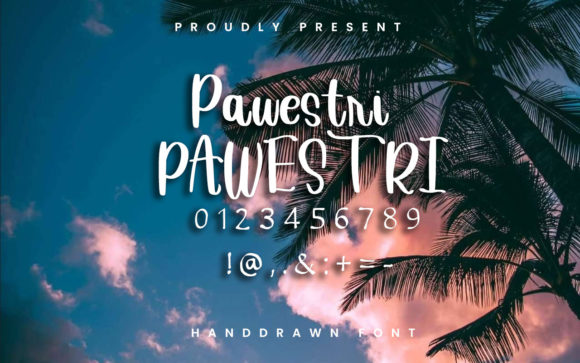 Pawestri Font Poster 2