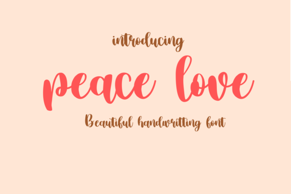 Peace Love Font Poster 1