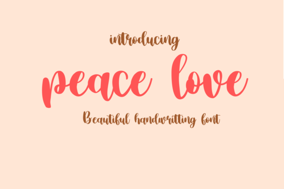 Peace Love Font Peace Love Font Poster 1